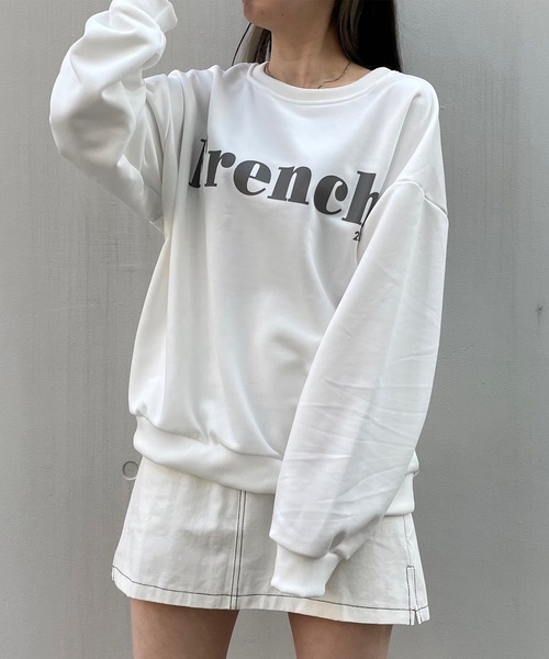 titty＆Co. PETIT（ティティアンドコープティ）の「【titty&Co.PETIT】Frenchスウェット（スウェット・レディース・ホワイト/グレー・FREE）」の6枚目の写真