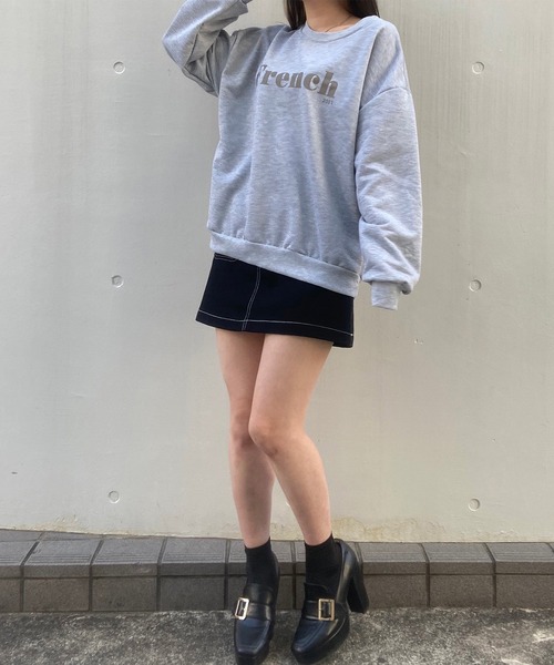 titty＆Co. PETIT（ティティアンドコープティ）の「【titty&Co.PETIT】Frenchスウェット（スウェット・レディース・ホワイト/グレー・FREE）」の11枚目の写真