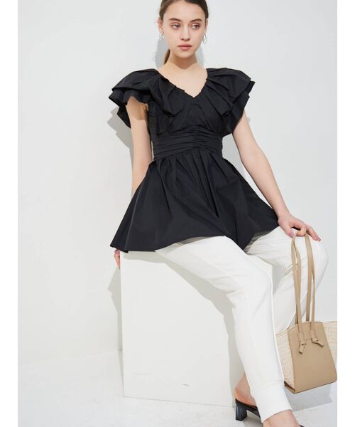 MERCURYDUO（マーキュリーデュオ）の「トラックパンツ（その他パンツ・レディース・ライトグレー/アイボリー・FREE）」の12枚目の写真