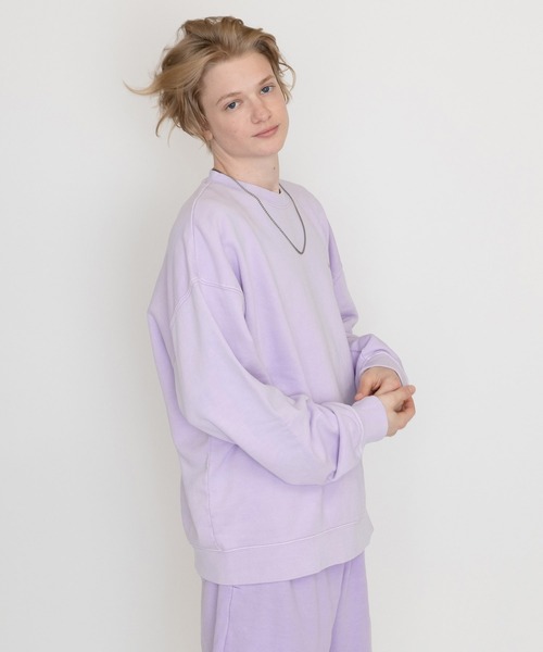 Levi's（リーバイス）の「LEVI'S(R) FRESH RED TAB スウェットシャツ NATURAL DYE VIOLET（スウェット・メンズ・ブルー・L/M/S/XL）」の4枚目の写真