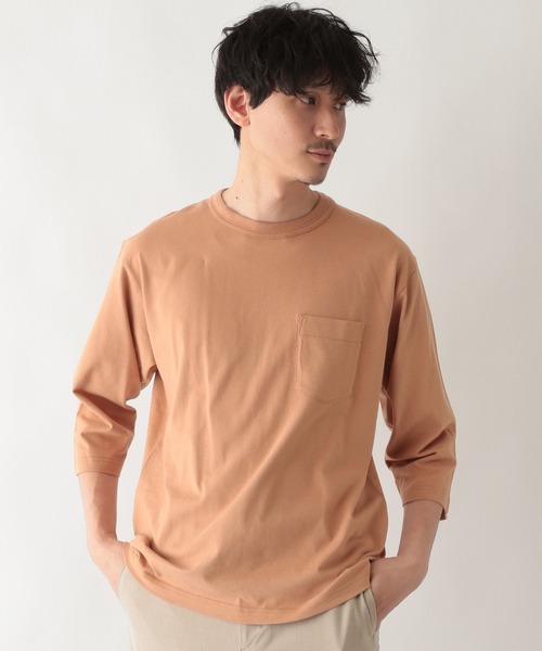 GLOBAL WORK(グローバルワーク)の「キモウテンジク7分袖Tee/263075(Tシャツ/カットソー・メンズ・ネイビー/スカイブルー/ホワイト/キャメル/グレー・SMALL/X-LARGE/MEDIUM/LARGE)」の17枚目の写真