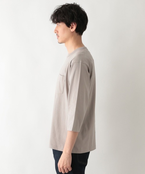 GLOBAL WORK(グローバルワーク)の「キモウテンジク7分袖Tee/263075(Tシャツ/カットソー・メンズ・ネイビー/スカイブルー/ホワイト/キャメル/グレー・SMALL/X-LARGE/MEDIUM/LARGE)」の10枚目の写真