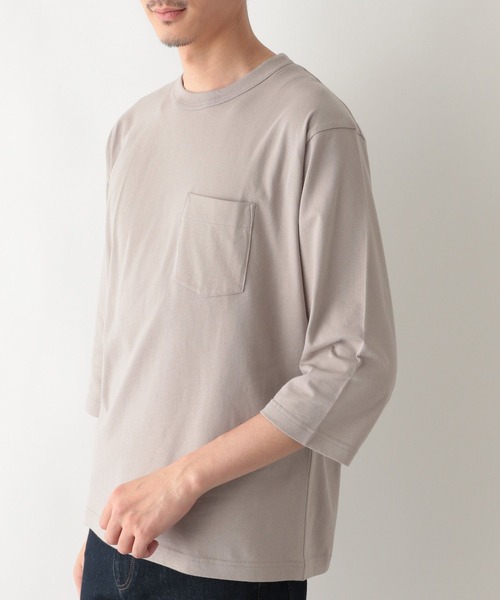 GLOBAL WORK(グローバルワーク)の「キモウテンジク7分袖Tee/263075(Tシャツ/カットソー・メンズ・ネイビー/スカイブルー/ホワイト/キャメル/グレー・SMALL/X-LARGE/MEDIUM/LARGE)」の14枚目の写真