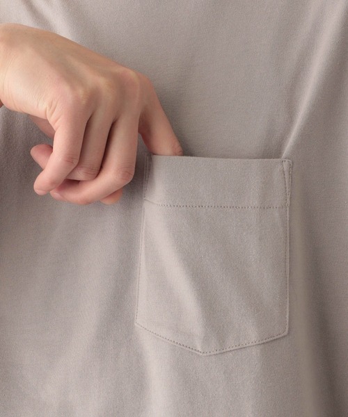 GLOBAL WORK(グローバルワーク)の「キモウテンジク7分袖Tee/263075(Tシャツ/カットソー・メンズ・ネイビー/スカイブルー/ホワイト/キャメル/グレー・SMALL/X-LARGE/MEDIUM/LARGE)」の8枚目の写真