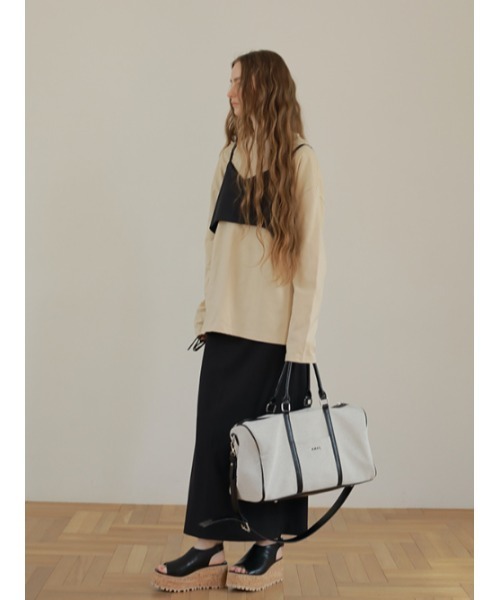 AMAIL（アマイル）の「Ethic cotton daily cloth（Tシャツ/カットソー・レディース・ホワイト/ベージュ/ピンク・FREE）」の6枚目の写真