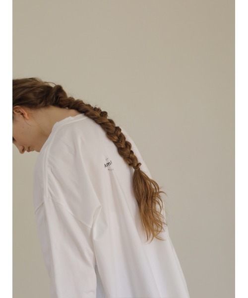 AMAIL（アマイル）の「Ethic cotton daily cloth（Tシャツ/カットソー・レディース・ホワイト/ベージュ/ピンク・FREE）」の8枚目の写真