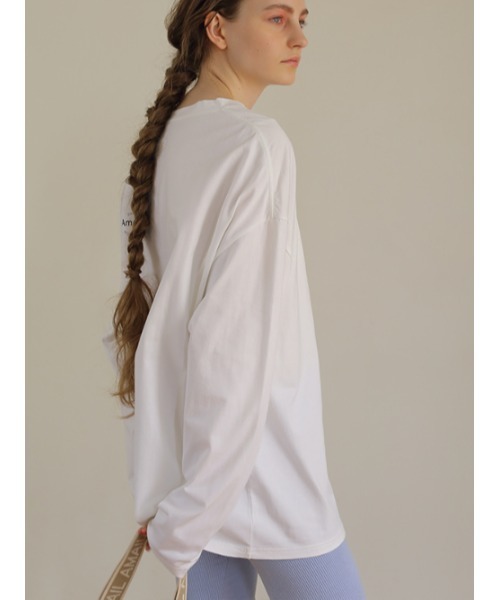 AMAIL（アマイル）の「Ethic cotton daily cloth（Tシャツ/カットソー・レディース・ホワイト/ベージュ/ピンク・FREE）」の10枚目の写真