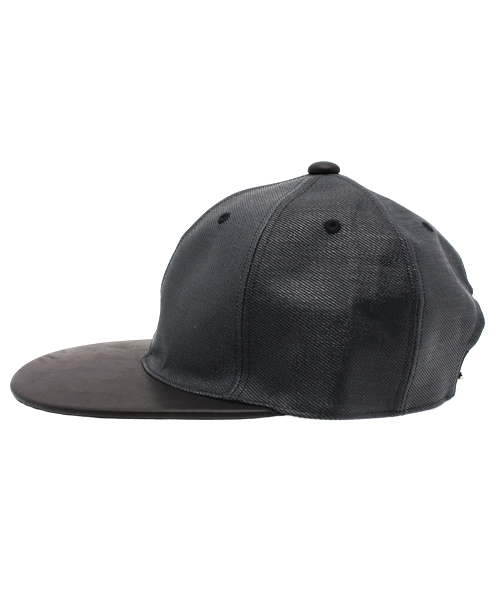 DIET BUTCHER（ダイエットブッチャー）の「DIET BUTCHER SLIM SKIN コーティングデニムベースボールキャップ（キャップ・メンズ・ブラック・FREE）」の8枚目の写真