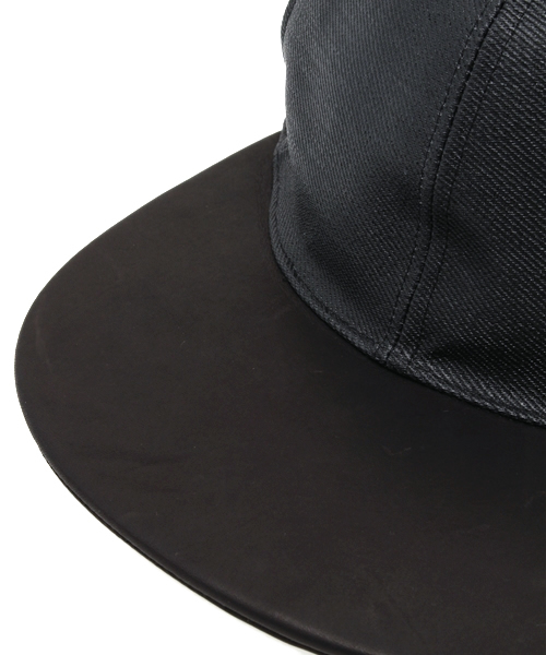 DIET BUTCHER（ダイエットブッチャー）の「DIET BUTCHER SLIM SKIN コーティングデニムベースボールキャップ（キャップ・メンズ・ブラック・FREE）」の6枚目の写真
