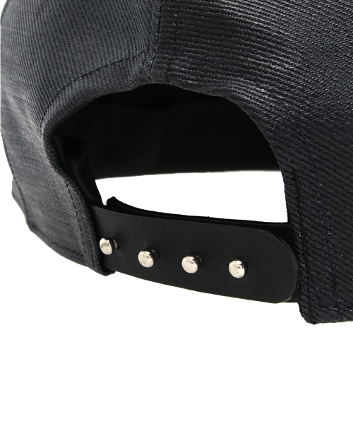 DIET BUTCHER（ダイエットブッチャー）の「DIET BUTCHER SLIM SKIN コーティングデニムベースボールキャップ（キャップ・メンズ・ブラック・FREE）」の5枚目の写真