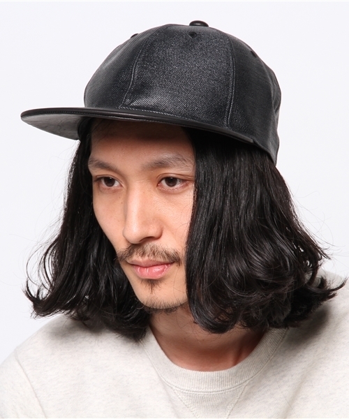 DIET BUTCHER（ダイエットブッチャー）の「DIET BUTCHER SLIM SKIN コーティングデニムベースボールキャップ（キャップ・メンズ・ブラック・FREE）」の9枚目の写真