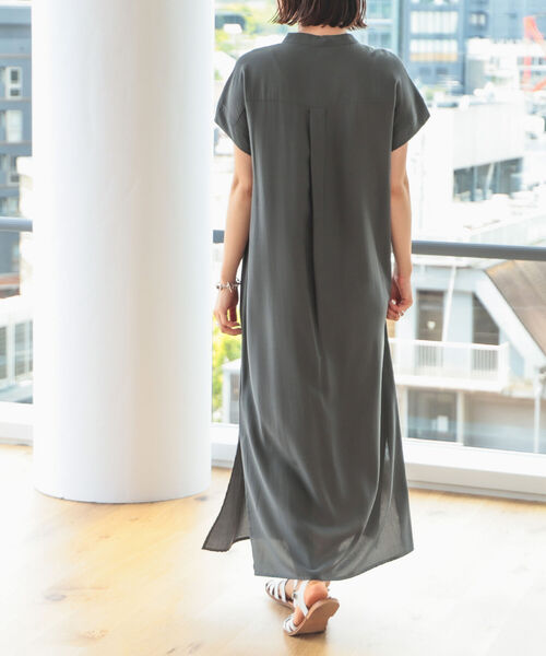 B:MING by BEAMS(ビーミングバイビームス)の「B:MING by BEAMS / バンドカラー シャツ ワンピース(シャツワンピース・レディース・スミクロ/ミント/オフホワイト・SMALL/MEDIUM)」の10枚目の写真