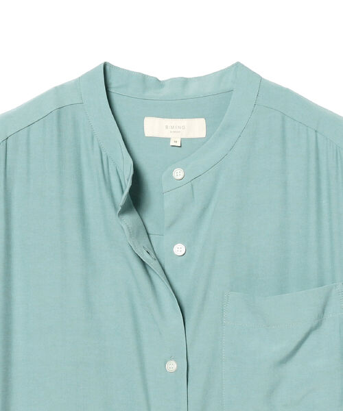B:MING by BEAMS(ビーミングバイビームス)の「B:MING by BEAMS / バンドカラー シャツ ワンピース(シャツワンピース・レディース・スミクロ/ミント/オフホワイト・SMALL/MEDIUM)」の18枚目の写真