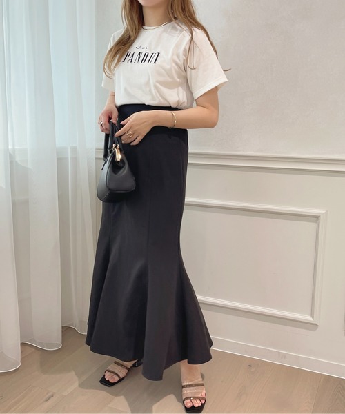 apres jour(アプレジュール)の「ロゴ刺繍Tシャツ【ZOZOTOWN限定アイテム】(Tシャツ/カットソー・レディース・ネイビー/ライトピンク/オフホワイト/ホワイト系その他・X-LARGE/フリー)」の11枚目の写真