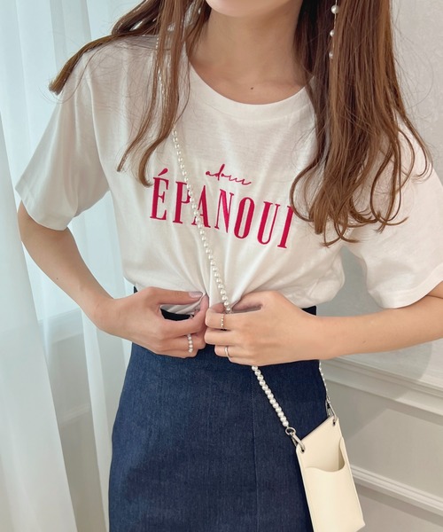 apres jour(アプレジュール)の「ロゴ刺繍Tシャツ【ZOZOTOWN限定アイテム】(Tシャツ/カットソー・レディース・ネイビー/ライトピンク/オフホワイト/ホワイト系その他・X-LARGE/フリー)」の14枚目の写真
