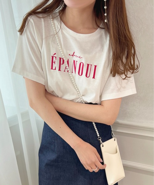 apres jour(アプレジュール)の「ロゴ刺繍Tシャツ【ZOZOTOWN限定アイテム】(Tシャツ/カットソー・レディース・ネイビー/ライトピンク/オフホワイト/ホワイト系その他・X-LARGE/フリー)」の15枚目の写真