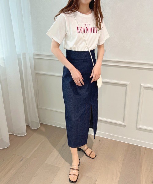 apres jour(アプレジュール)の「ロゴ刺繍Tシャツ【ZOZOTOWN限定アイテム】(Tシャツ/カットソー・レディース・ネイビー/ライトピンク/オフホワイト/ホワイト系その他・X-LARGE/フリー)」の19枚目の写真