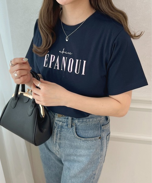 apres jour(アプレジュール)の「ロゴ刺繍Tシャツ【ZOZOTOWN限定アイテム】(Tシャツ/カットソー・レディース・ネイビー/ライトピンク/オフホワイト/ホワイト系その他・X-LARGE/フリー)」の21枚目の写真