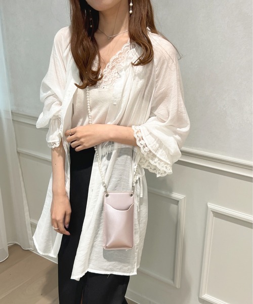 apres jour（アプレジュール）の「シアーチュニックブラウス【ZOZOTOWN限定アイテム】（Tシャツ/カットソー・レディース・オフホワイト/アイボリー/ミント/ラベンダー・フリー/X-LARGE）」の7枚目の写真