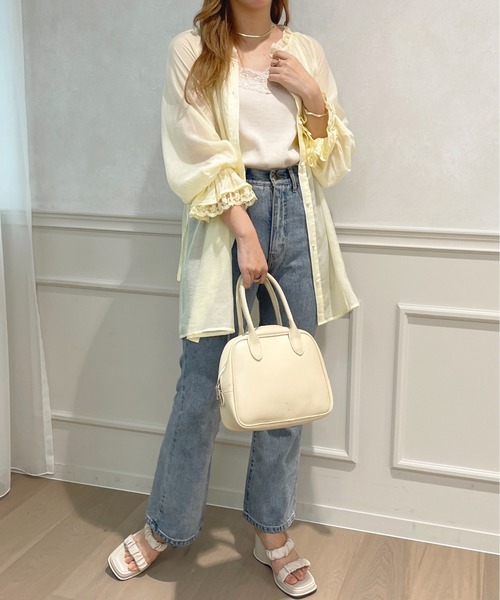 apres jour（アプレジュール）の「シアーチュニックブラウス【ZOZOTOWN限定アイテム】（Tシャツ/カットソー・レディース・オフホワイト/アイボリー/ミント/ラベンダー・フリー/X-LARGE）」の21枚目の写真