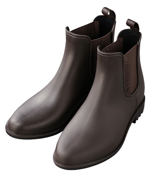 GeeRA(ジーラ)の「サイドゴアレインブーツ(レインシューズ・レディース・ブラック/ダークブラウン・SMALL/MEDIUM/LARGE/X-LARGE)」の9枚目の写真