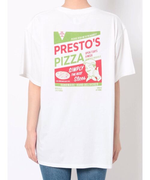 Ungrid（アングリッド）の「PIZZAロゴルーズTee（Tシャツ/カットソー・レディース・ベージュ/オフホワイト/オレンジ/ブルー・FREE）」の15枚目の写真