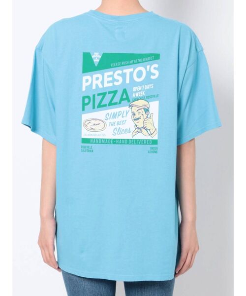 Ungrid（アングリッド）の「PIZZAロゴルーズTee（Tシャツ/カットソー・レディース・ベージュ/オフホワイト/オレンジ/ブルー・FREE）」の10枚目の写真