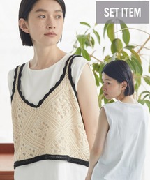 AMERICAN HOLIC | SET　カットプルオーバー＋キャミベスト(アンサンブル)