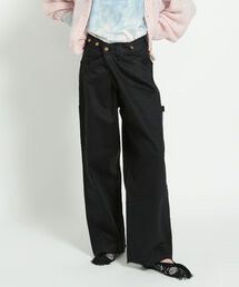 BEAMS BOY | Lee × maturely / 別注 Frayed Seam Satin Painter Pants(その他パンツ)