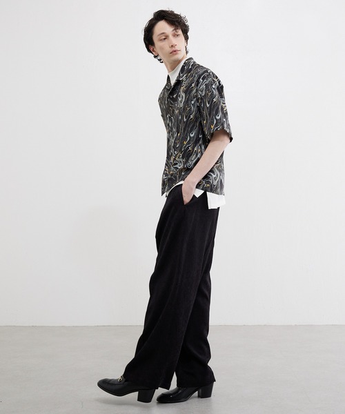 Lui's（ルイス）の「レーヨンJQワイドパンツ（その他パンツ・メンズ・ブラック/オフホワイト/グレー系その他・MEDIUM/SMALL）」の20枚目の写真