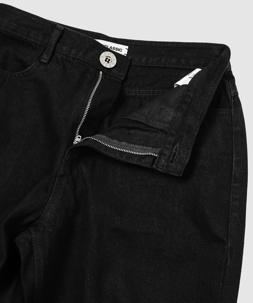 LOW CLASSIC（ロウ　クラシック）の「CLASSIC WIDE DENIM（デニムパンツ・レディース・ブラック/アイボリー・S/XS）」の3枚目の写真