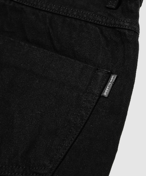 LOW CLASSIC（ロウ　クラシック）の「CLASSIC WIDE DENIM（デニムパンツ・レディース・ブラック/アイボリー・S/XS）」の5枚目の写真
