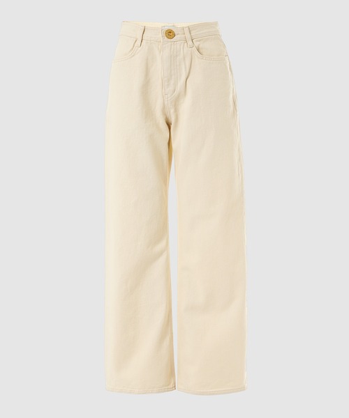 LOW CLASSIC（ロウ　クラシック）の「CLASSIC WIDE DENIM（デニムパンツ・レディース・ブラック/アイボリー・S/XS）」の7枚目の写真