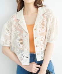 FREE'S MART | 開襟ショート丈レースシャツ(シャツ/ブラウス)