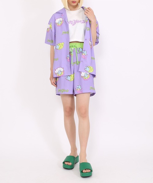 PUNYUS（プニュズ）の「DINO総柄ショートパンツ（その他パンツ・レディース・ブラック/ライトパープル/グリーン・3/2/4/1）」の15枚目の写真