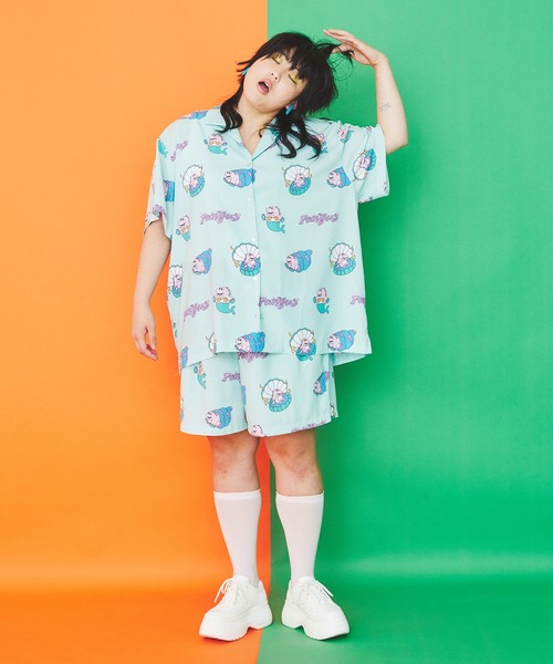 PUNYUS（プニュズ）の「DINO総柄ショートパンツ（その他パンツ・レディース・ブラック/ライトパープル/グリーン・3/2/4/1）」の7枚目の写真