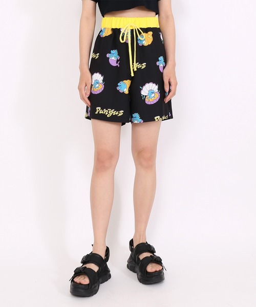 PUNYUS（プニュズ）の「DINO総柄ショートパンツ（その他パンツ・レディース・ブラック/ライトパープル/グリーン・3/2/4/1）」の4枚目の写真