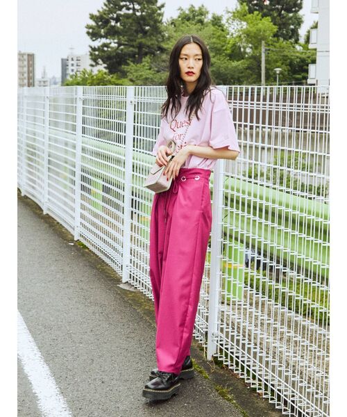 jouetie（ジュエティ）の「ハンドステッチライク BIG Tシャツ（Tシャツ/カットソー・レディース・ブラック/ピンク/アイボリー・MEDIUM）」の22枚目の写真