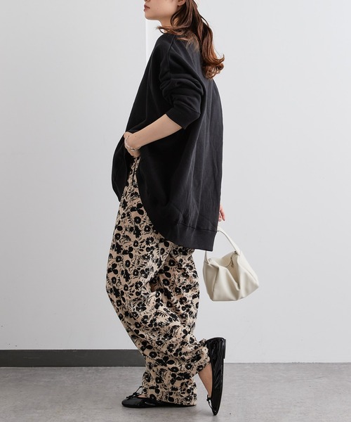 PUAL CE CIN（ピュアルセシン）の「裏起毛チュニックプルオーバー（スウェット・レディース・ベージュ/グレイッシュベージュ/ピンク/ブルー系/ブラック/イエロー・FREE）」の14枚目の写真