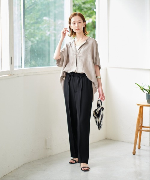 JOURNAL STANDARD（ジャーナルスタンダード）の「リラックスストレッチイージーパンツ（その他パンツ・レディース・ブラック/ブラウン/グリーン系その他・38/36）」の17枚目の写真