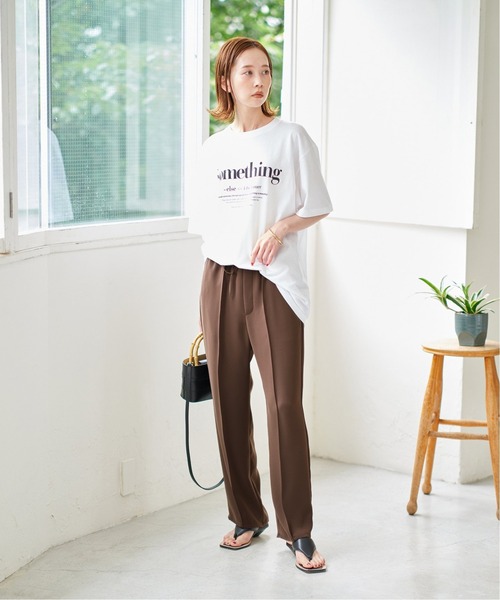 JOURNAL STANDARD（ジャーナルスタンダード）の「リラックスストレッチイージーパンツ（その他パンツ・レディース・ブラック/ブラウン/グリーン系その他・38/36）」の11枚目の写真