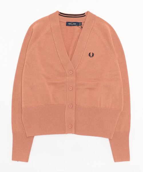 FRED PERRY(フレッドペリー)の「V-Neck Cardigan(カーディガン/ボレロ・レディース・ネイビー/ブラック/ブラック系その他/コーラル/ブルー/ネイビー系/ブラック系その他2/ブラウン/ベージュ/ブラック系その他3・10)」の10枚目の写真