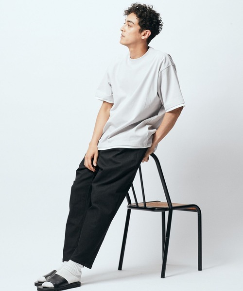 NUMERALS（ヌメラルズ）の「[NUMERALS/URBAN FIT]ワイドデニム（デニムパンツ・メンズ・ブラック/ネイビー・MEDIUM/LARGE）」の4枚目の写真