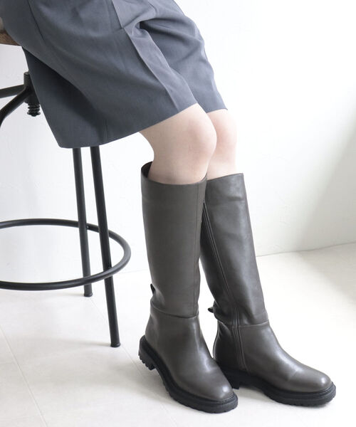 JETEE（ジュテ）の「【JETEE/ジュテ】タンクソール ロングブーツ（ブーツ・レディース・ブラック/オリーブ・24.5/23.5）」の4枚目の写真