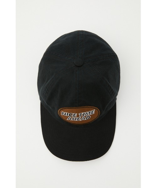 SLY(スライ)の「PATCH STITCH CAP パッチステッチ キャップ(キャップ・レディース・ブラック/グリーン・FREE)」の6枚目の写真