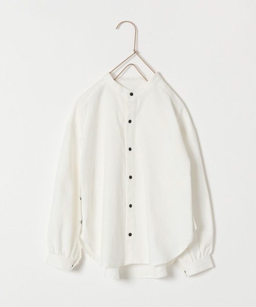 LOWRYS FARM（ローリーズファーム）の「ホワイトシャツＬＳ　157845（シャツ/ブラウス・キッズ・ホワイト系その他/ホワイト系その他2/ホワイト系その他3/ホワイト系その他4/サックスブルー・110cm/120cm/130cm/140cm/150cm）」の14枚目の写真