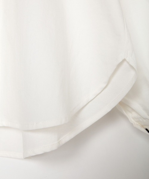 LOWRYS FARM（ローリーズファーム）の「ホワイトシャツＬＳ　157845（シャツ/ブラウス・キッズ・ホワイト系その他/ホワイト系その他2/ホワイト系その他3/ホワイト系その他4/サックスブルー・110cm/120cm/130cm/140cm/150cm）」の8枚目の写真