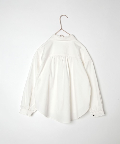 LOWRYS FARM（ローリーズファーム）の「ホワイトシャツＬＳ　157845（シャツ/ブラウス・キッズ・ホワイト系その他/ホワイト系その他2/ホワイト系その他3/ホワイト系その他4/サックスブルー・110cm/120cm/130cm/140cm/150cm）」の13枚目の写真