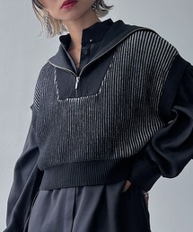 PAGEBOY | CORE / ZIPショートニットプルオーバー(ニット/セーター)