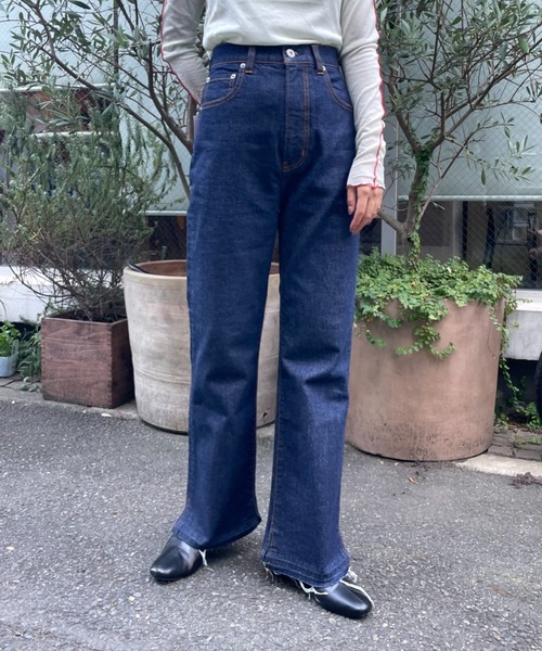 CIAOPANIC(チャオパニック)の「フレアデニムKELLY(デニムパンツ・レディース・ブルー/ネイビー・MEDIUM/SMALL)」の18枚目の写真